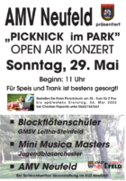 „Picknick im Park“ Open Air Konzert